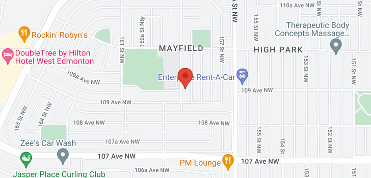 map of 10915 159 ST NW